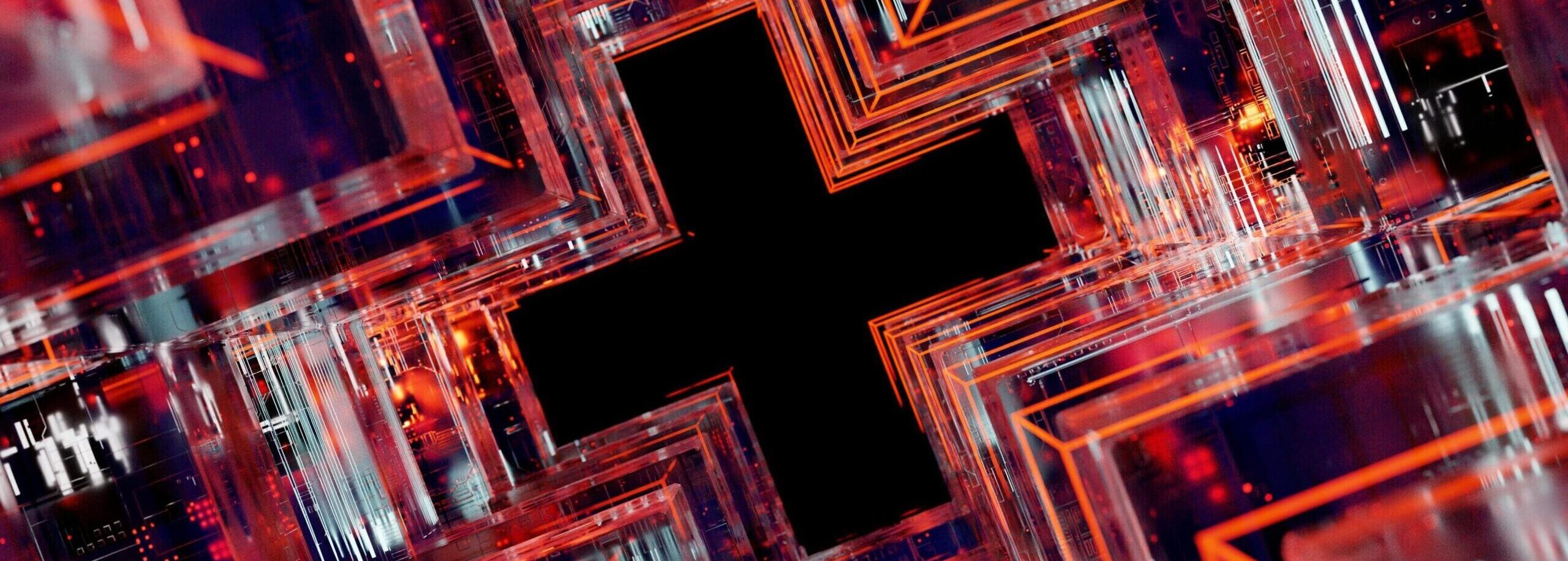 Ilustración abstracta de ciberseguridad